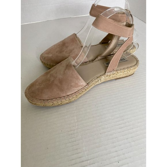 Steve Madden Moment Blush Ankle Strap Espadrille with Jute Trim Size 9.5 Country - Picture 1 of 8